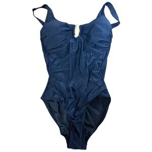 BMJL Women's One Piece Swimsuit Ruched‎ Tummy Control Bathing Suit Medium Black